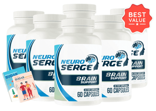 Neuro Serge discount offer highlighting brain health benefits and encouraging customers to buy now